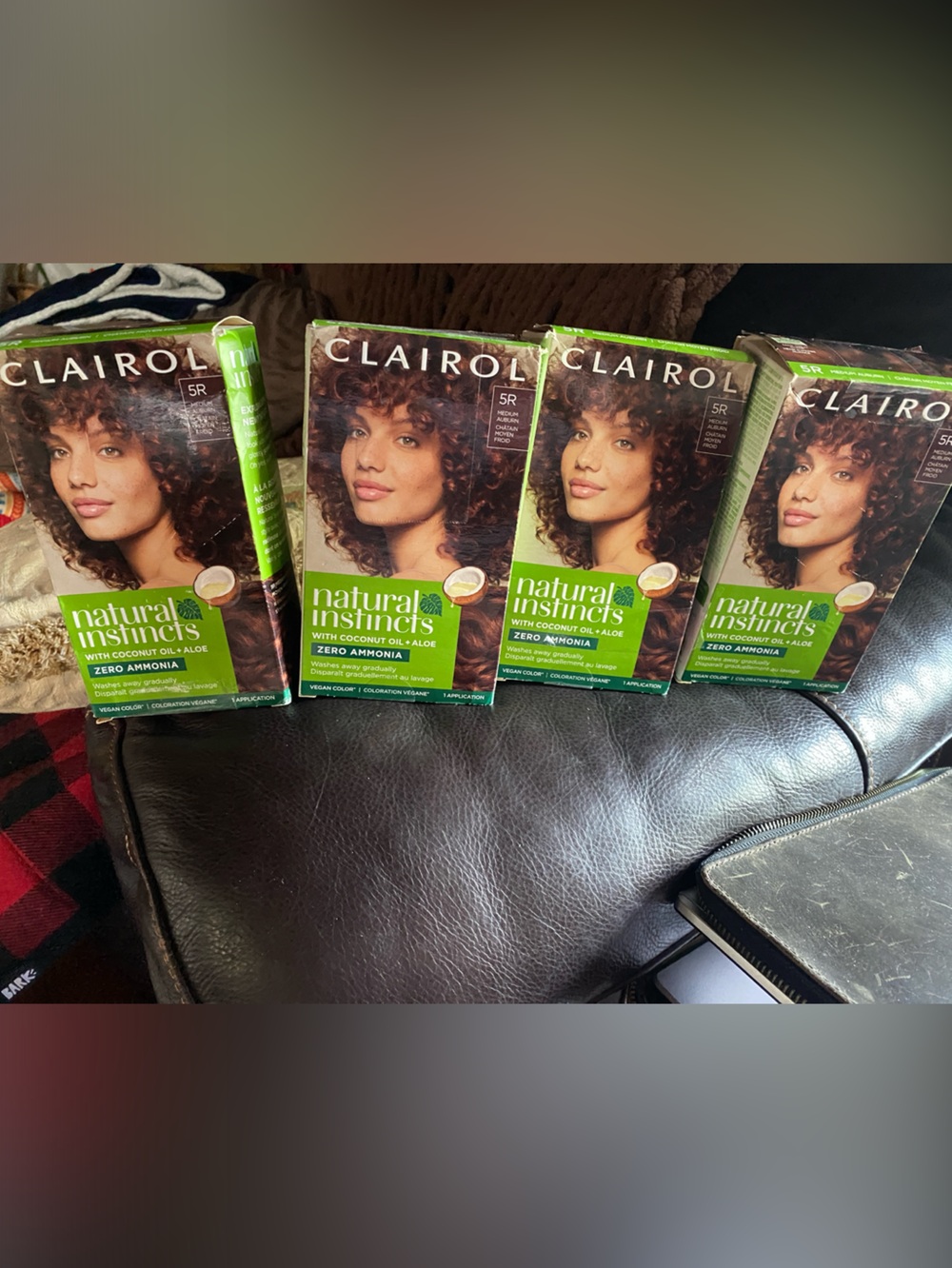 Natural Instincts Hair Color - Medium Auburn Brown (5R) 4 boxes